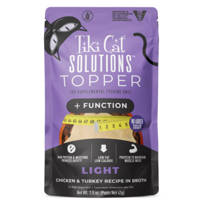 Tiki Cat® Solutions™ Light Topper: Chicken & Turkey Recipe in Broth