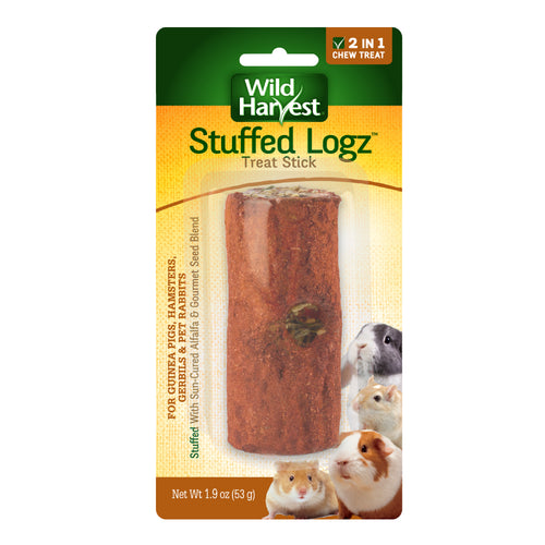 Wild Harvest Edible Log Stuffer Treats for Small Animals