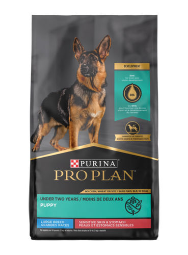 Pro Plan Sensitive Skin & Stomach Salmon & Rice Large Breed Probiotic Dry Puppy Food