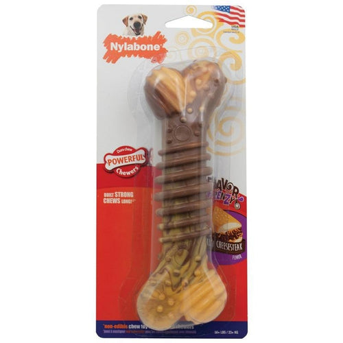 Nylabone Flavor Frenzy Power Chew Philly Cheesesteak Dog Toy