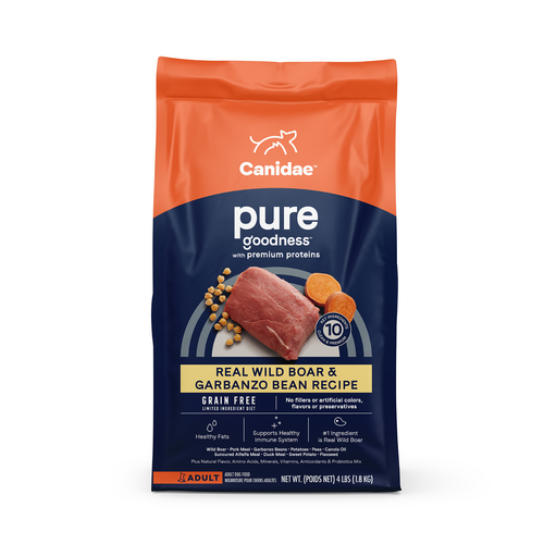 Canidae Grain Free PURE Wild Boar & Garbanzo Bean Recipe Dry Dog Food