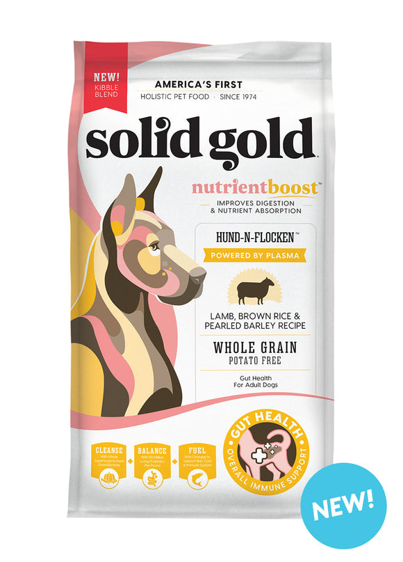 Solid Gold NutrientBoost™ Hund-N-Flocken™ Lamb, Brown Rice & Pearled Barley Recipe