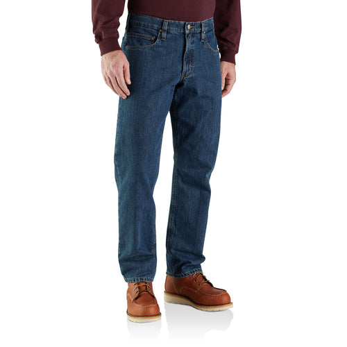 Carhartt Relaxed Fit Flannel-Lined 5-Pocket Jeann Canal