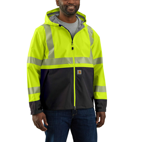 Carhartt High-Visibility Storm Defender® Loose Fit Midweight Class 3 Jacket (Brite Lime)