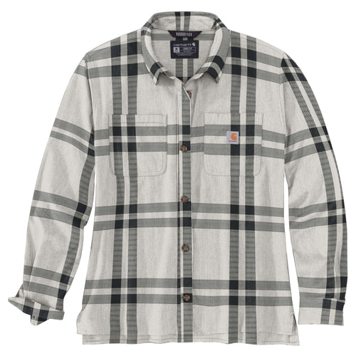 Carhartt Rugged Flex® Loose Fit Midweight Flannel Long-Sleeve Plaid Shirt