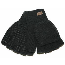 Men's Ragg Wool Gloves, Black, XL
