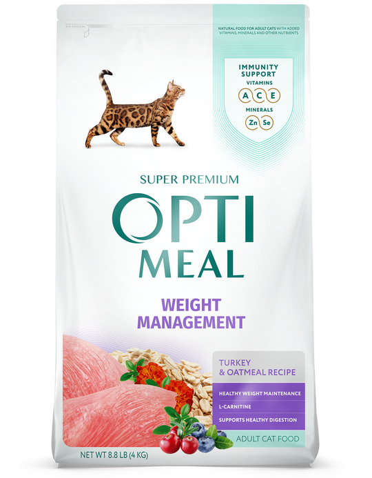 Optimeal Adult Cat Weight Management Turkey & Oatmeal