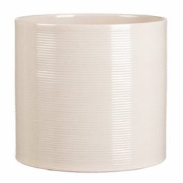 Ceramic Planter, Indoor, Panna White, 4.75-In.