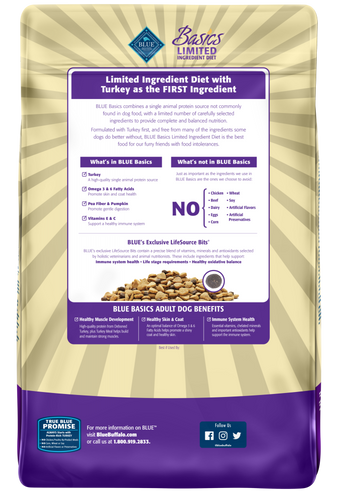 Blue Buffalo Basics Adult Turkey & Potato Recipe Dry Dog Food