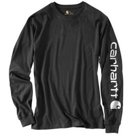 Carhartt Long Sleeve Black Graphic Logo T-Shirt