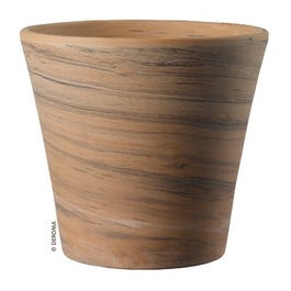 Cone Pot, 2-Tone Clay, 6-In.