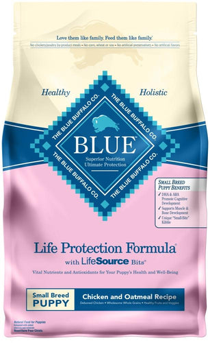 Blue Buffalo Life Protection Natural Chicken & Oatmeal Recipe Small Breed Puppy Dry Dog Food