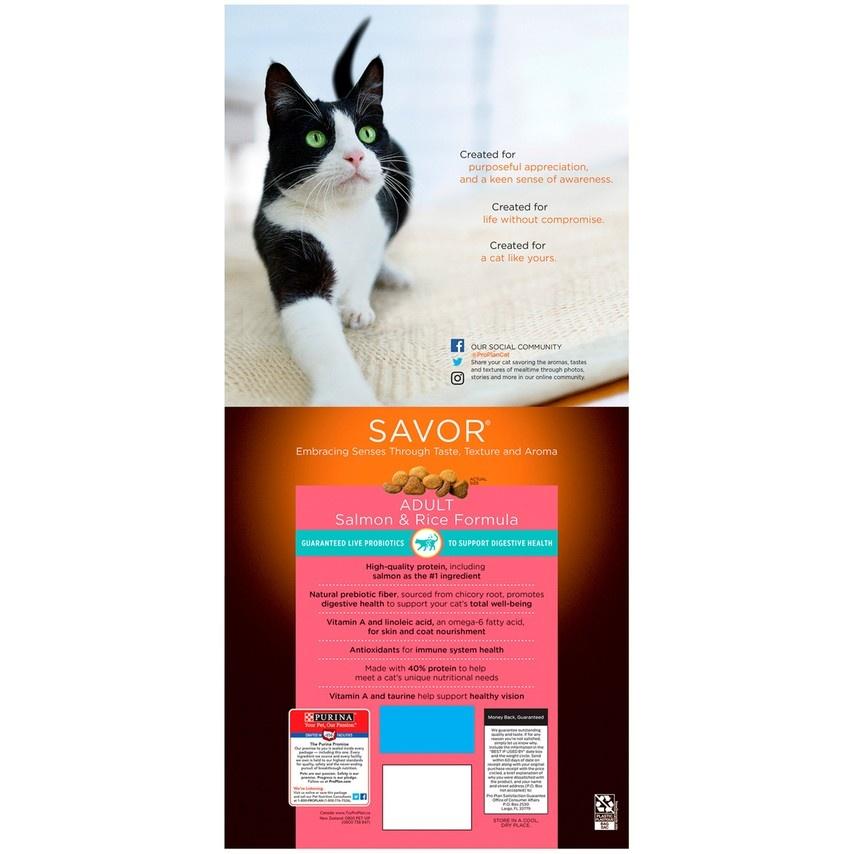 Purina Pro Plan Savor Adult Salmon & Rice Formula Dry Cat Food - Concord,  Nh - Hooksett, Nh - Belmont, Nh - Osborne'S Farm & Garden Centers Llc