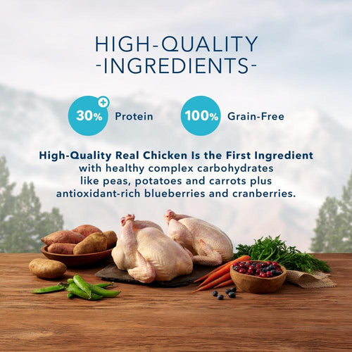 Blue Buffalo Wilderness Grain Free Chicken High Protein Recipe Mature Dry Cat Food