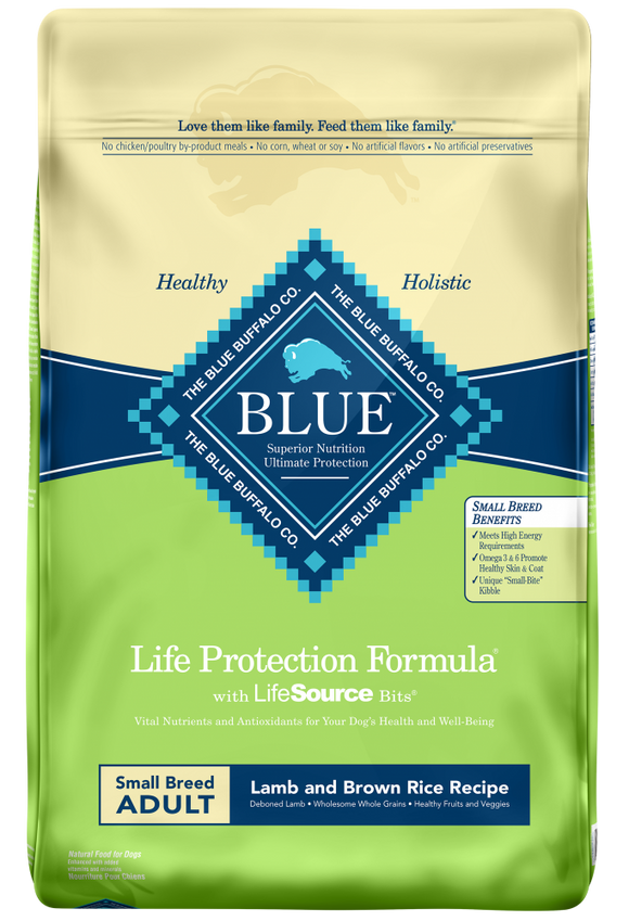 Blue Buffalo Life Protection Natural Lamb & Brown Rice Recipe Small Breed Adult Dry Dog Food