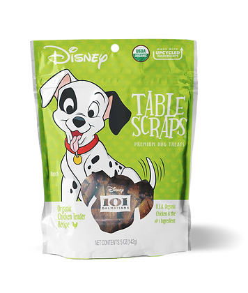 Phelps Disney Table Scraps Premium Dog Treats: Organic Chicken Tender Recipe