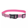 Coastal Pet Products Lazer Brite Reflective Open-Design Adjustable Collar Pink Zebra, 5/8 x 12-18