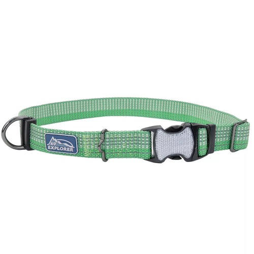 Coastal Pet Products K9 Explorer Brights Reflective Adjustable Dog Collar Meadow 1 x 12”-18” (1 x 12”-18”, Meadow)