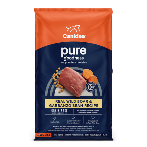 Canidae Grain Free PURE Wild Boar & Garbanzo Bean Recipe Dry Dog Food