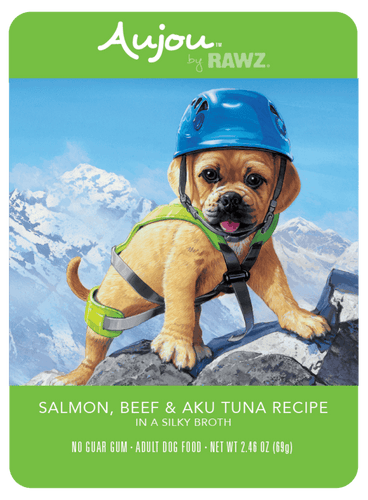 RAWZ Aujou Salmon, Beef & Aku Tuna Recipe Wet Dog Food