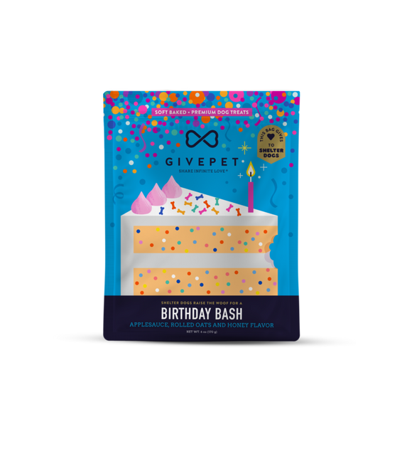 GivePet Soft-Baked Treats Birthday Bash Dog Treats (6 Oz.)