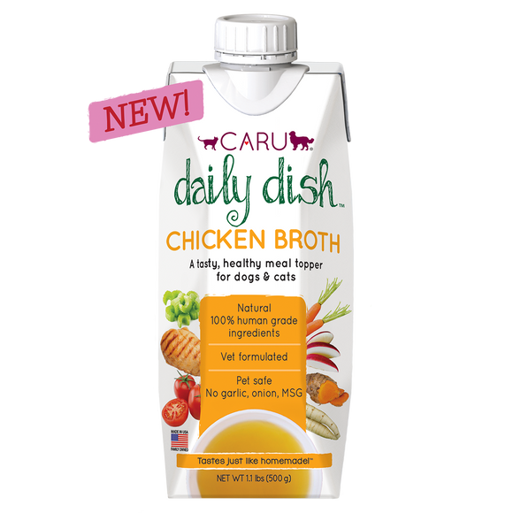 Caru Daily DishTM Chicken Broth for Dogs & Cats