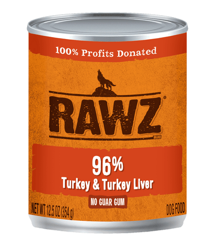 RAWZ® 96% Turkey & Turkey Liver Dog Food