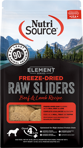 NutriSource Element Series Freeze-Dried Beef & Lamb Recipe