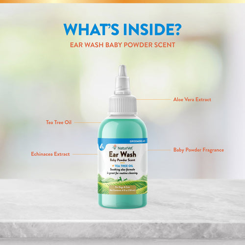 NaturVet Ear Wash Liquid (8 oz)