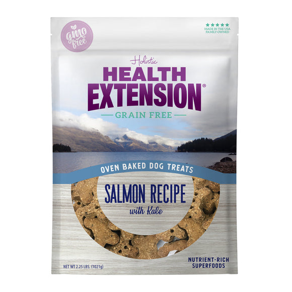 Health Extension Oven Baked Salmon with Kale Dog Treats