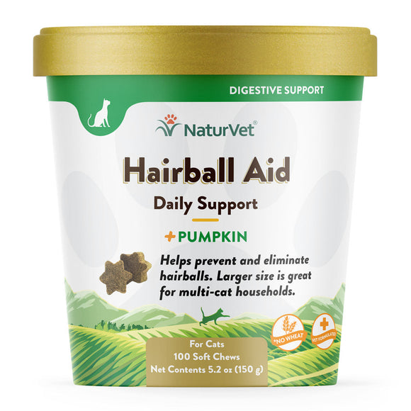 NaturVet® Cat Hairball Aid (100 Count)