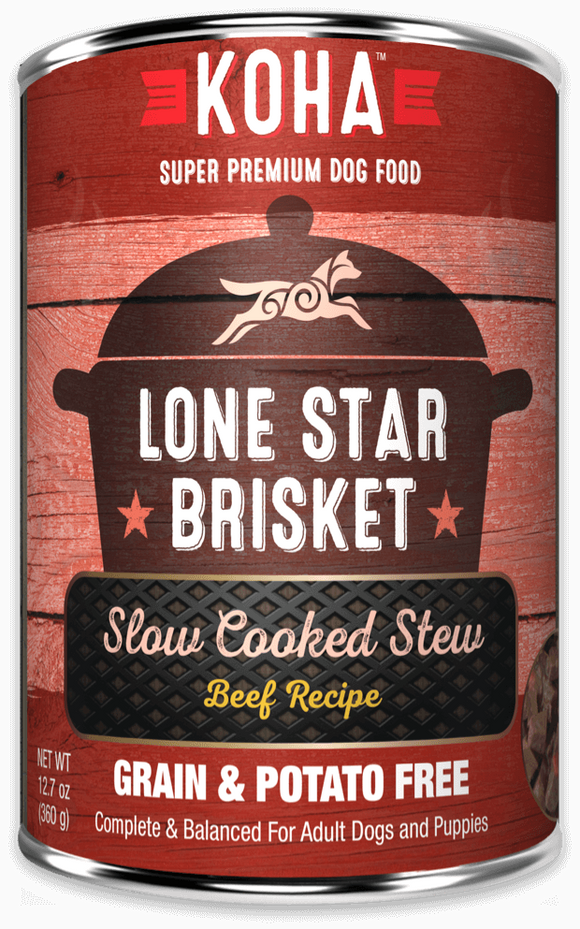 Koha Lone Star Brisket Slow Cooked Stew Beef Recipe for Dogs