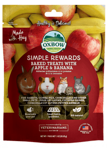 Oxbow Simple Rewards Baked Treats with Apple & Banana