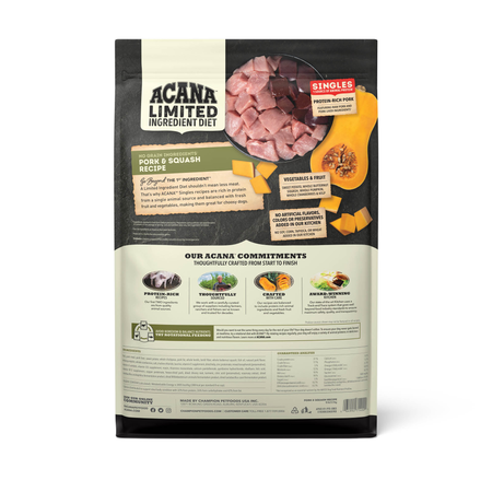 ACANA Singles Limited Ingredient Pork & Squash Recipe Dry Dog Food (22.5 Lb)