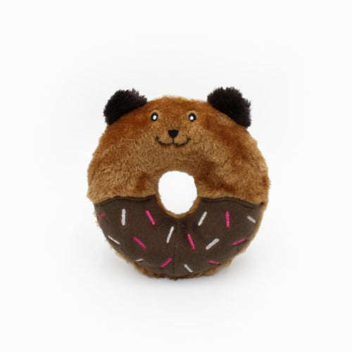 ZippyPaws Donutz Buddies Bear Dog Toy