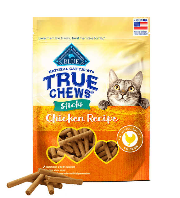 Blue Buffalo True Chews® Chicken Natural Sticks Cat Treats (3 Oz)
