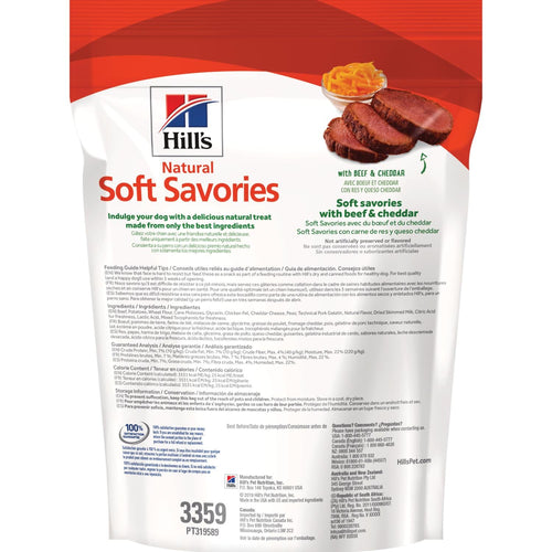 Hill's Natural Soft Savories Beef & Cheddar dog treats