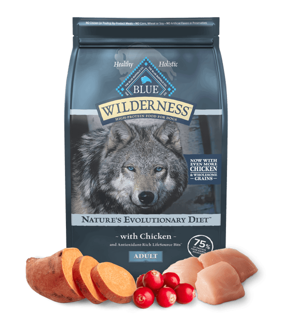 Blue Buffalo Blue Wilderness Chicken with Wholesome Grains Recipe Adult Dry Dog Food