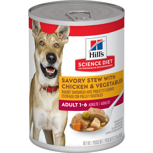 Hill's® Science Diet® Adult Savory Stew with Chicken & Vegetables Wet Dog Food