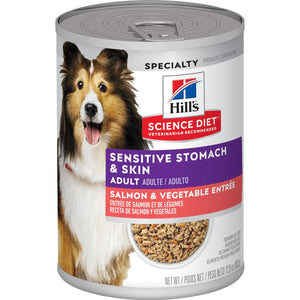 Hill's® Science Diet® Adult Sensitive Stomach & Skin Salmon & Vegetable Entrée Wet Dog Food