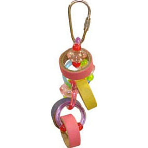 HAPPY BEAKS KEET RINGS BIRD TOY