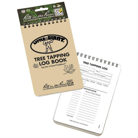 LITTLE GIANT TREE TAPPING LOG BOOK
