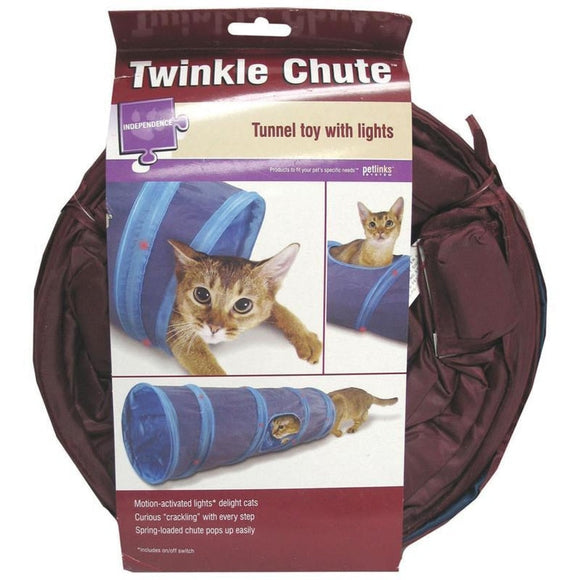 TWINKLE CHUTE LIGHTED TUNNEL CAT TOY