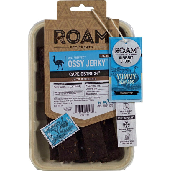 Roam Ossy Jerky Cape Ostrich Deli Prepped