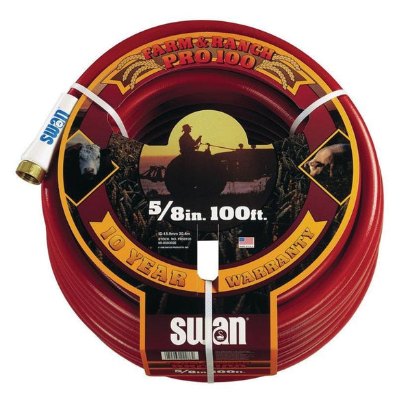 SWAN ELEMENT CONTRACTOR FARM HOSE (5/8 IN X 100 FT, RED)