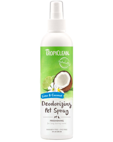 TropiClean Lime & Coconut Deodorizing Spray for Pets